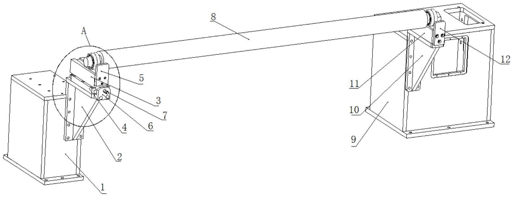 一種銅箔分切機(jī)放卷延長(zhǎng)架機(jī)構(gòu)的制作方法